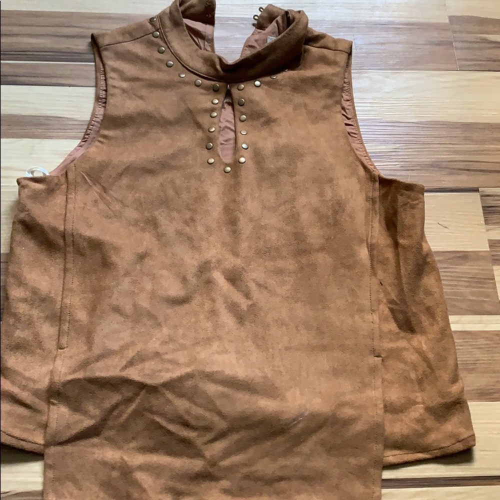 Suade High-Neck Top